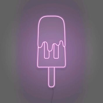 Eis am Stiel LED-Neonschild für Café Küche