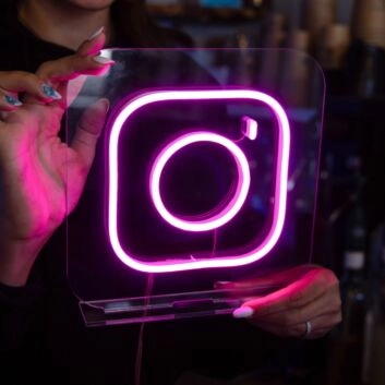 Instagram Logo LED-Neonschild für Cafe Bar