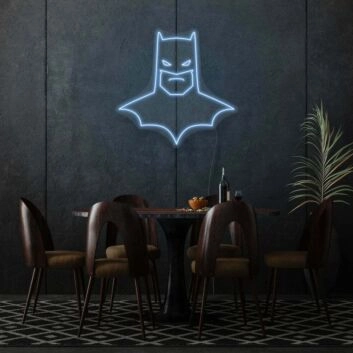 Batman Symbol LED-Neonschild für Wohnzimmer Gamingzimmer