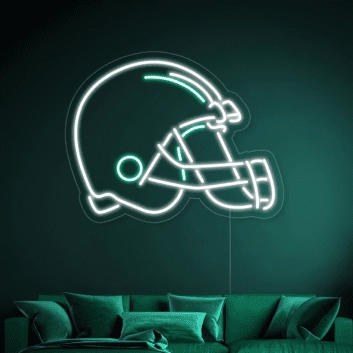 American Football Helm Neon LED Wandlicht