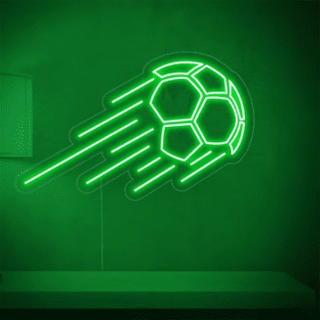 fliegender Fußball LED-Neonschild Sportbar Wohnzimmer