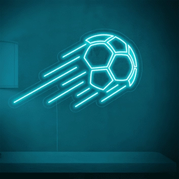 fliegender Fußball LED-Neonschild Sportbar Wohnzimmer