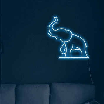 Elefant LED-Neonschild Wohnzimmer Kinderzimmer