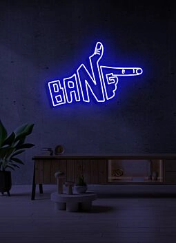 Bang LED Neonschild moderne Wanddekoration