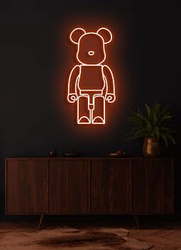 Bärenfigur LED Neonschild moderne Wanddekoration