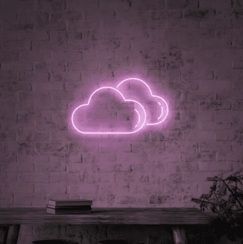 Wolken Symbol LED-Neonschild Wohnzimmer Schlafzimmer