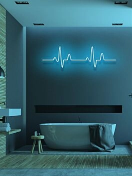 Herzschlaglinie LED-Neonschild Badezimmer Wohnzimmer
