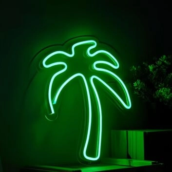 Palme LED-Neonschild Wohnzimmer Bar