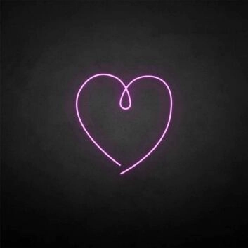 Herzsymbol LED-Neonschild Wohnzimmer Schlafzimmer