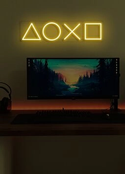 Playstation Neon Home of Digital Adventures