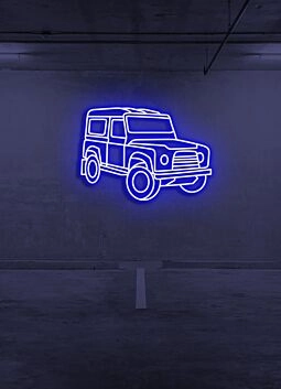 Abstraktes Geländewagen Neon Schild LED Wanddekoration