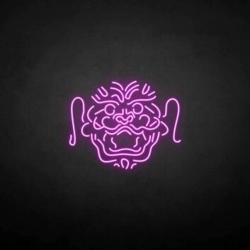 asiatisches Drachenkopf-Motiv LED-Neonschild Bar Wohnzimmer