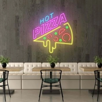 Personalisierbares Heiße Pizza LED Neonschild