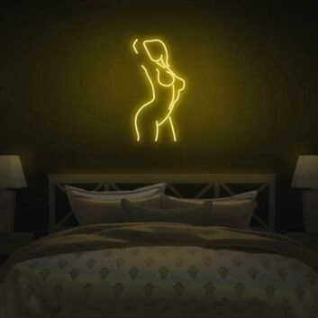Gesichtsprofil Linie LED Neonschild Schlafzimmer Wohnzimmer