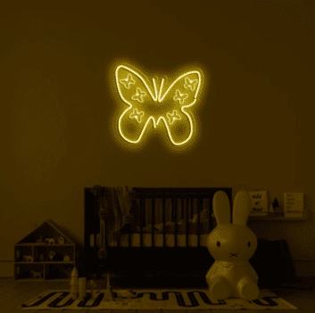 Schmetterling LED Neonschild Wohnzimmer Schlafzimmer