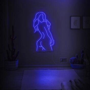 Siluette einer Frau LED-Neonschild für Bar Club