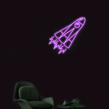 Rakete LED Neon Neonschild
