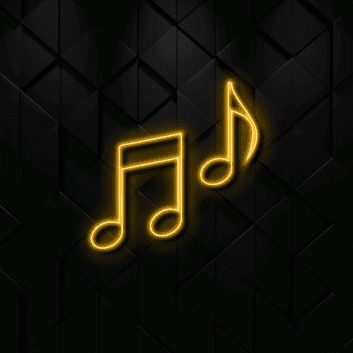 Musiknoten LED-Neonschild Wohnzimmer Musikstudio