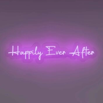 Happily Ever After LED-Neonschild für Hochzeit und Wohnzimmer