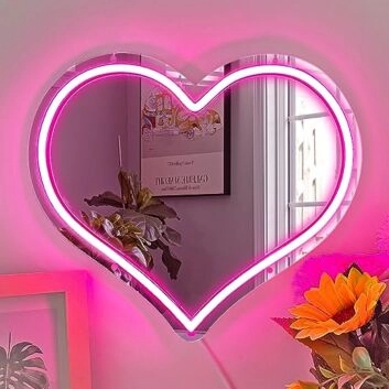 Herzform LED-Neonschild für Wohnzimmer Schlafzimmer