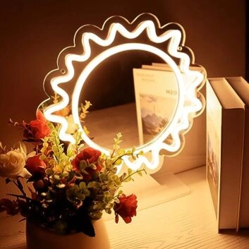 Sonne LED-Neonschild Wohnzimmer Schlafzimmer