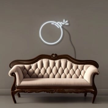 Bombe Symbol LED-Neonschild Wohnzimmer Bar