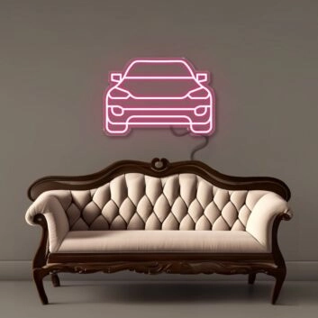 Auto Frontansicht LED-Neonschild Wohnzimmer Garage