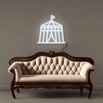 Zirkuszelt LED-Neonschild Wohnzimmer Kinderzimmer