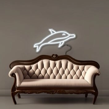 Delfin LED-Neonschild für Wohnzimmer oder Kinderzimmer