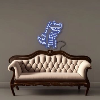 Krokodil LED-Neonschild Wohnzimmer Kinderzimmer