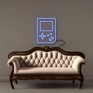 tragbare Spielkonsole LED-Neonschild für Wohnzimmer und Gaming Room