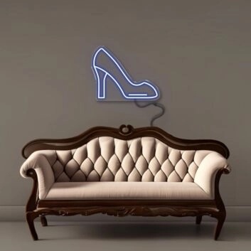 Damenpumps LED-Neonschild für Boutique Schaufenster