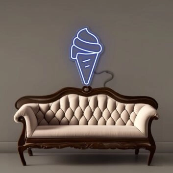 Eiswaffel LED-Neonschild für Café Eisdiele