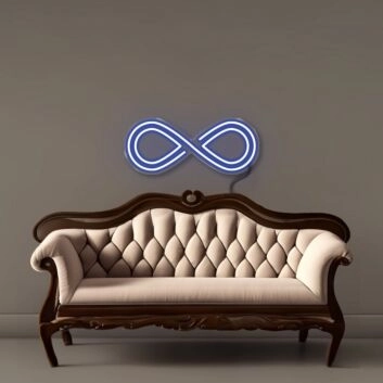 Unendlichkeitssymbol LED-Neonschild Wohnzimmer Büro