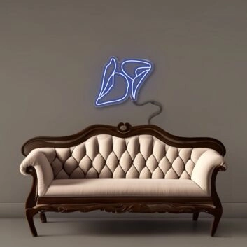 Calla Blume LED-Neonschild Wohnzimmer Dekoration