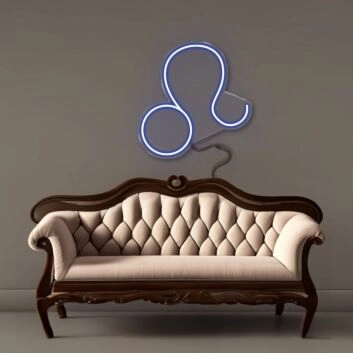 Löwe Sternzeichen Symbol LED-Neonschild Wohnzimmer Astrologie Dekor