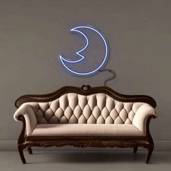 Halbmond LED-Neonschild Wohnzimmer Schlafzimmer