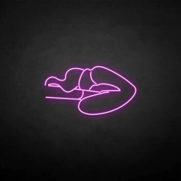 liegende Frau Silhouette LED-Neonschild für Bar Club