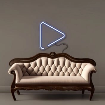 Play Symbol LED-Neonschild Wohnzimmer Gaming