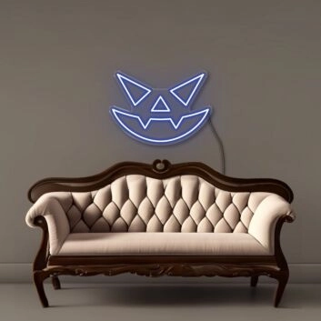 Halloween Kürbisgesicht LED-Neonschild Wohnzimmer Party