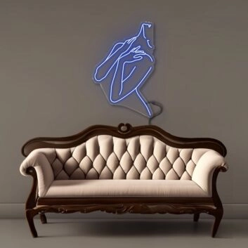 Kontur einer Frau LED-Neonschild Wohnzimmer Schlafzimmer