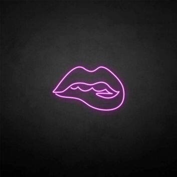 Lippenkontur LED-Neonschild für Wohnzimmer Bar