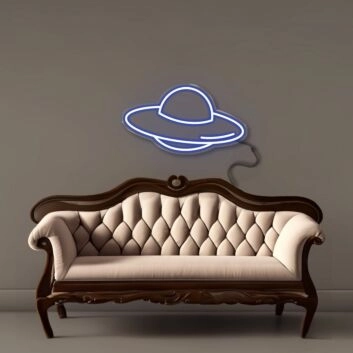 UFO LED-Neonschild Wohnzimmer Bar