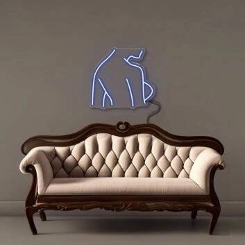 Katze Silhouette LED-Neonschild Wohnzimmer Schlafzimmer