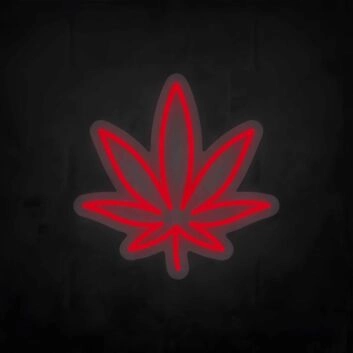 Cannabisblatt LED-Neonschild für Bar Club