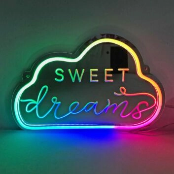 SWEET dreams LED-Neonschild Schlafzimmer Kinderzimmer