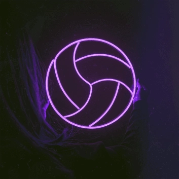 Volleyball LED-Neonschild für Sporthalle und Kinderzimmer