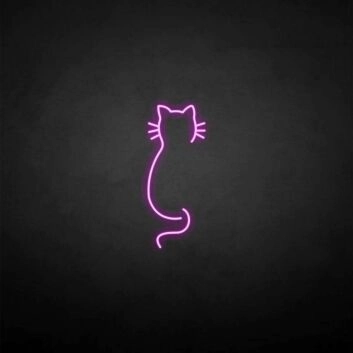 Katzen-Silhouette LED-Neonschild Wohnzimmer Schlafzimmer
