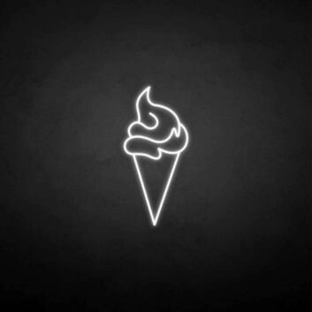 Eiswaffel LED-Neonschild für Eisdiele Café