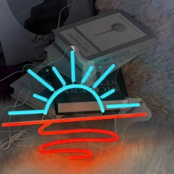 Sonnenuntergang LED-Neonschild für Wohnzimmer Schlafzimmer
